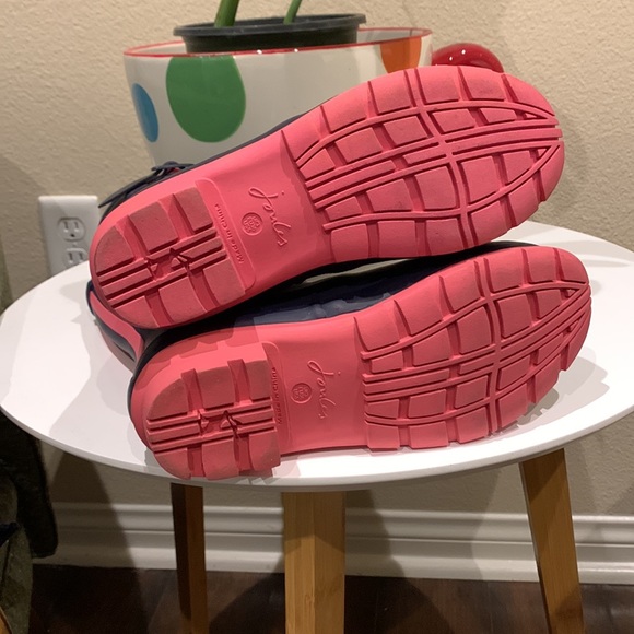 Joules Navy Blue Vegetable Rain Welly Boots US 5 - Picture 6 of 6